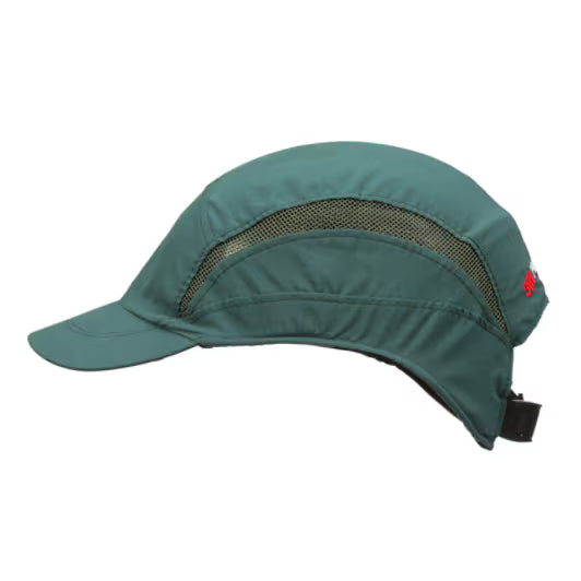 3M™ First Base™ 3 Stootpet 2030596, Classic, donkergroen, korte klep, 55 mm, aangepast