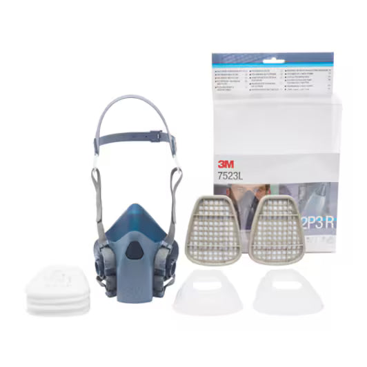 3M™ herbruikbare halfgelaatsmaskerset, A2P3 R-filter, maat L, 7523L