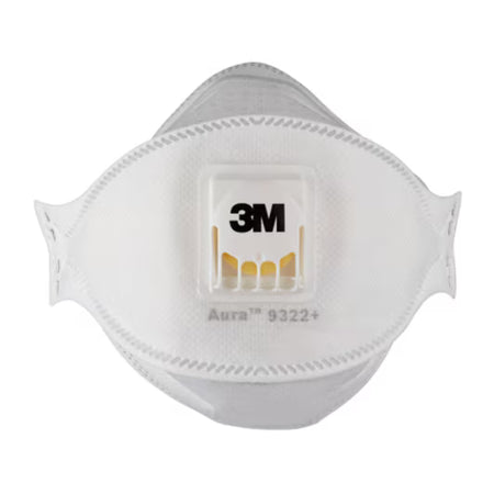 3M™ Aura™ Comfort Cool Flow™ Stofmasker 9322+, FFP2, met ventiel, 10/verpakking