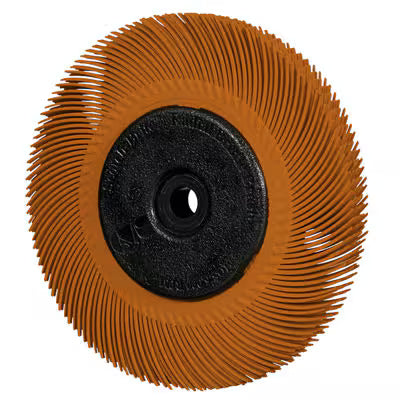 Scotch-Brite™ radiale precisieborstel, PN-RB, 80+, 152,4 mm x 11,113 mm x 25,4 mm (6 inch x 7/16 inch x 1 inch), type C, met adapter