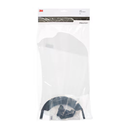 3M™ Gelaatsscherm, korte klep, polycarbonaat, helder, large, V4KK