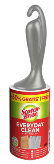 Scotch-Brite™ Everyday Clean pluizenkleefroller voor dagelijks gebruik, promo pak van 45 vellen, 1/Verpakking