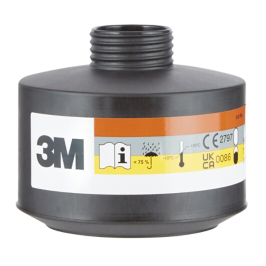 3M™ Gas/damp-patroon en deeltjesfilter met DIN-schroefdraad CF22 A2B2E1P3 R D, DT-4036E