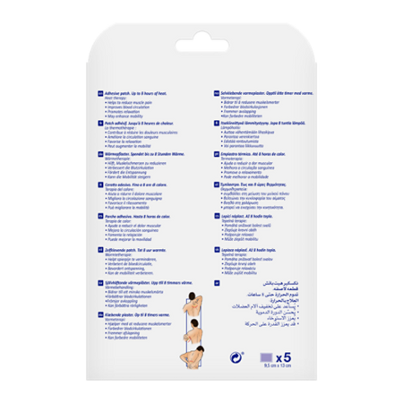Nexcare™ Warmtepleister N2005P, 9,5 cm x 13 cm, 5/verpakking