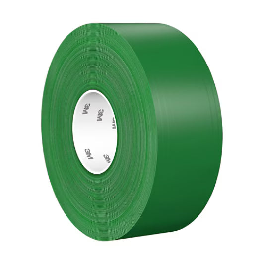 3M™ Duurzame vloermarkeringstape 971, Groen, 76.2 mm x 33 m, 0.43 mm, individueel ingepakt, handig verpakt