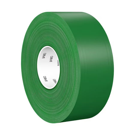 3M™ Duurzame vloermarkeringstape 971, Groen, 76.2 mm x 33 m, 0.43 mm, individueel ingepakt, handig verpakt
