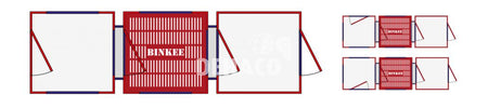 Binkee Premium special douchesluis 1+1+1 90cm