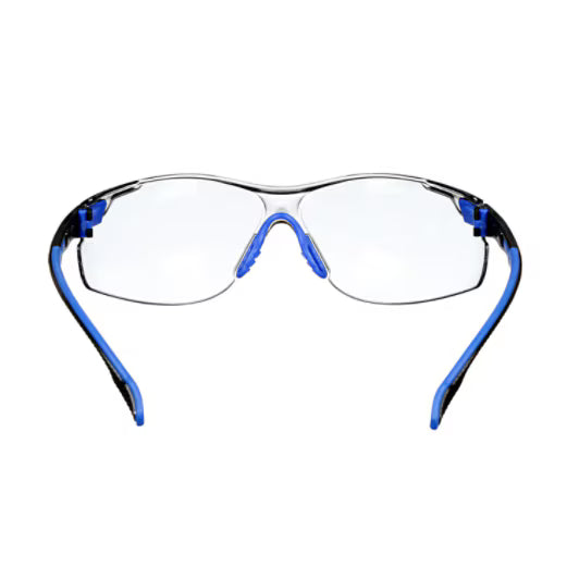 3M™ Solus™ 1000 Veiligheidsbril, blauw/zwart montuur, Scotchgard™ condenswerende en krasbestendige coating (K&N), lichtgrijze lenzen voor binnen en buiten, S1107SGAF-EU, 20/doos
