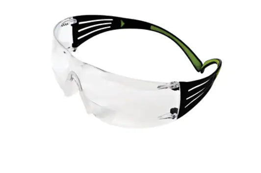 3M™ SecureFit™ 400 Veiligheidsleesbril, zwart/groen montuur, antikras/anticondens, heldere +1.5 lenzen, SF415AS/AF-EU, 20/doos