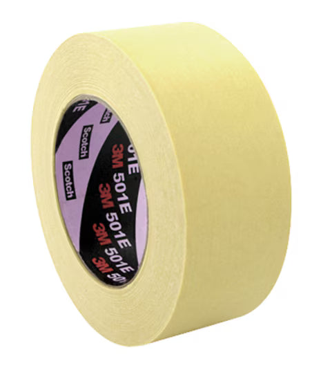 3M™ Industrial Masking Tape voor hoge temperaturen 501E, Beige, 18 mm x 50 m