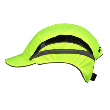 3M™ First Base™ 3 Stootpet 2021866, Classic, hi-viz, geel, korte klep, 55 mm, aangepast