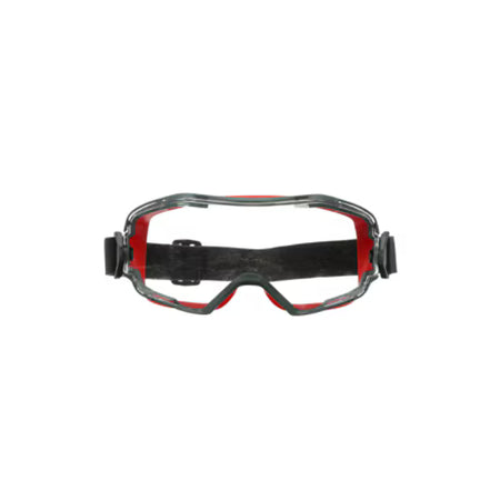 3M™ GoggleGear™ 6000 Ruimzichtbril, rode afdichtingsrand, Scotchgard™ condenswerende en krasbestendige coating (K&N), heldere lens, GG6001SGAF-RED-EU, 10/doos