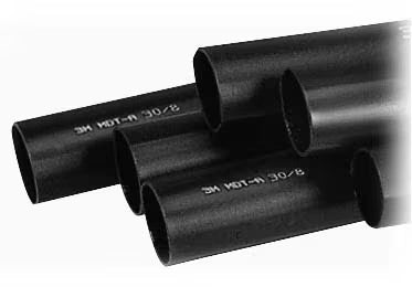 3M™ MDT-A-F Halfdikwandiger Warmtekrimkousbuis met Lijm, zelfdovend, Zwart, 90/36 mm, 1 m
