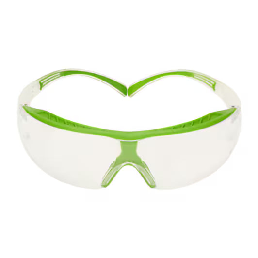 3M™ SecureFit™ 400X Veiligheidsbril, groen/helder montuur, Scotchgard™ condenswerende en krasbestendige coating (K&N), heldere lenzen, SF401XSGAF-GRN-EU, 20/doos