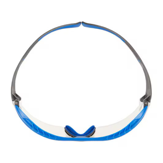 3M™ SecureFit™ 400X Veiligheidsbril, blauw/grijs montuur, Scotchgard™ condenswerende en krasbestendige coating (K&N), heldere lenzen, SF401XSGAF-BLU-EU, 20/doos
