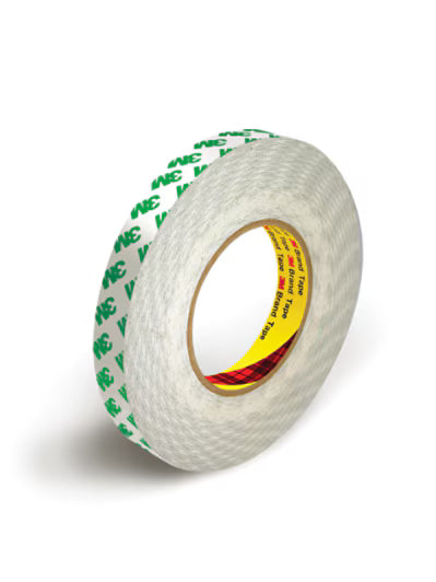 3M™ Dubbelzijdige PVC Tape 9087, Wit, 12 mm x 50 m, 0.26 mm