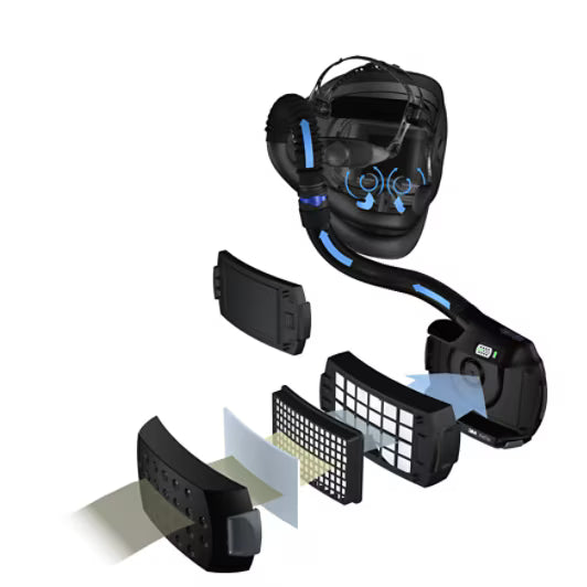 3M™ Compleet Adflo™-systeem, zonder riem, zonder oplader, 837710