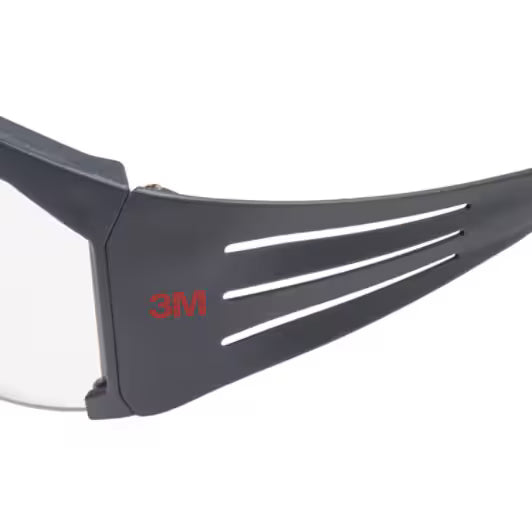 3M™ SecureFit™ 600 Veiligheidsbril, grijs montuur, Scotchgard™ condenswerende en krasbestendige coating (K&N), heldere lenzen, SF601SGAF-EU, 20/doos