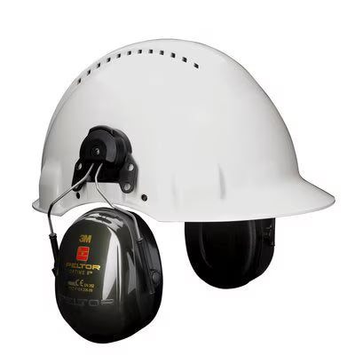 3M™ PELTOR™ Optime™ II Gehoorkappen, groen, helmbevestiging, H520P3E-410-GQ