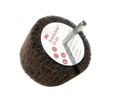 Scotch-Brite™ Cut & Polish Lamellenborstel op stift PF-ZS, 100 mm x 45 mm x 6 mm, A VFN