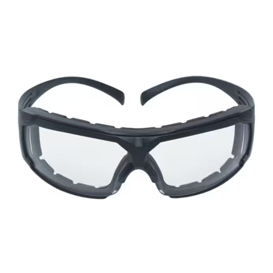 3M™ SecureFit™ 600 Veiligheidsbril, grijs montuur, foam, Scotchgard™ condenswerende en krasbestendige coating (K&N), transparante lenzen, SF601SGAF/FI-EU