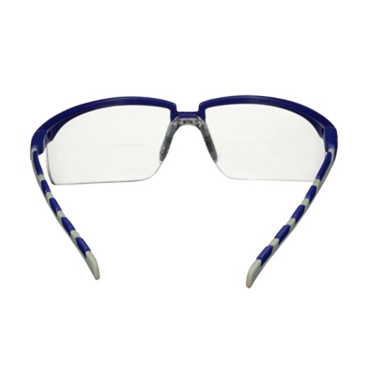 3M™ Solus™ 2000 Veiligheidsbril, blauw/grijze veren, anticondens/antikras, leesbril +2,5, heldere lenzen, S2025AF-BLU, 20/doos