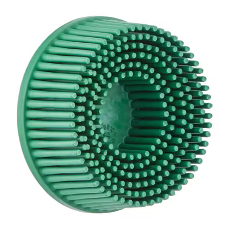 Scotch-Brite™ Roloc™ Bristle Schijf RD-ZB, TR, groen, 50 mm x 15.9 mm, Tapered