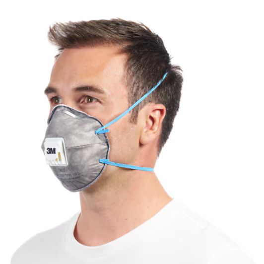 3M™ Cool Flow™ Geurwerend stofmasker 9922, FFP2, met ventiel, 2/verpakking