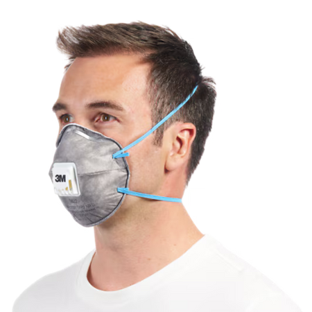 3M™ Cool Flow™ Geurwerend stofmasker 9922, FFP2, met ventiel, 2/verpakking
