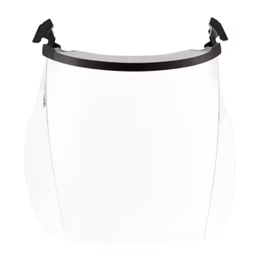 3M™ Gelaatsscherm, korte klep, polycarbonaat, helder, large, V4KK