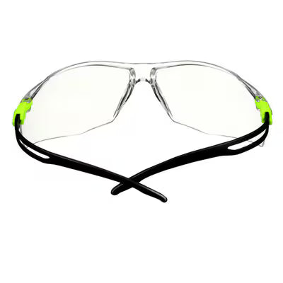 3M™ SecureFit™ 500 Veiligheidsbril, groen montuur, Scotchgard™ condenswerende en krasbestendige coating (K&N), heldere lenzen, SF501SGAF-GRN-EU, 20/doos