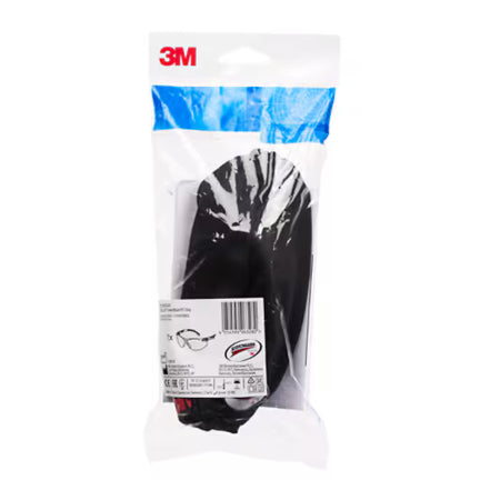 3M™ Solus™ 1000 Veiligheidsbril, groen/zwart montuur, Scotchgard™ condenswerende en krasbestendige coating (K&N), grijze lenzen, S1202SGAF-EU, 20/doos