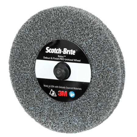 Scotch Brite™ Roloc™ Deburr and Finish PRO Unitized Wiel DP-UR, 76 mm x 3,2 mm, Zonder Gat, 4C MED+