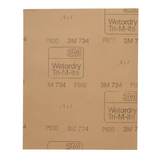 3M™ Wetordry™ Schuurvel 734, 230 mm x 280 mm, P600, 01973