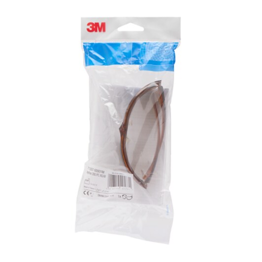 3M™ Refine veiligheidsbrillen 300-serie, krasbestendig/anticondens, bruine lenzen, 71507-00001