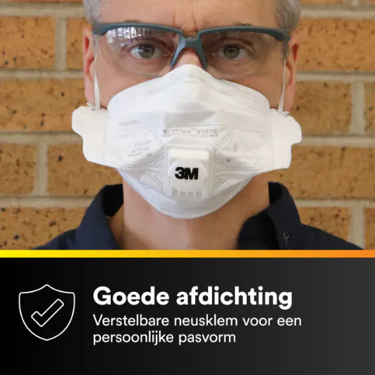 3M™ VFlex™ 9163E, Stofmasker, FFP3, met ventiel