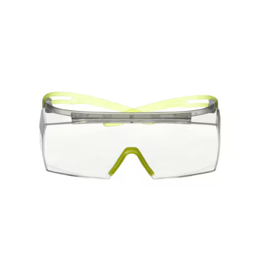 3M™ SecureFit™ 3700 Overzetbril, limegroene veren, Scotchgard™ anticondens (K&N), heldere lens, SF3701SGAF-GRN-EU, 20/doos