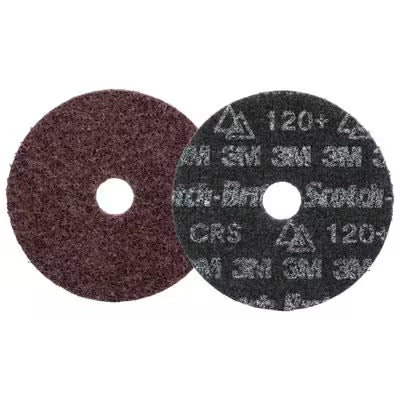 Scotch-Brite™ Precision Heavy Duty Surface Conditioning-schijf, HD-DH, Coarse 120+, 127 mm x 22.23 mm, 50 ea/Case