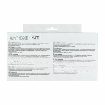 3M™ 9320+ Aura™ Wegwerpstofmaskers, FFP2, zonder ventiel, 5/verpakking