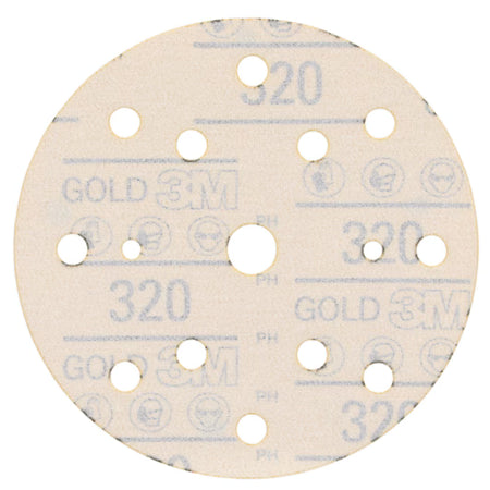 3M™ Hookit™ Gold Schuurschijf 288U, 150 mm, 15 gaten, 320, 51551