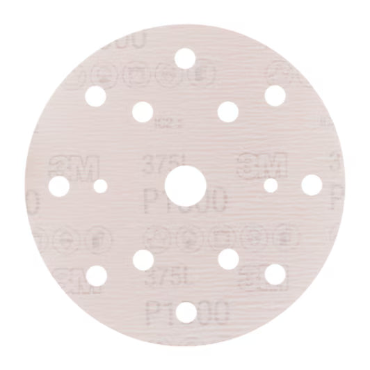 3M™ Hookit™ Film Schuurschijf 375L, 150 mm, 15 Gat, P1500, PN86706
