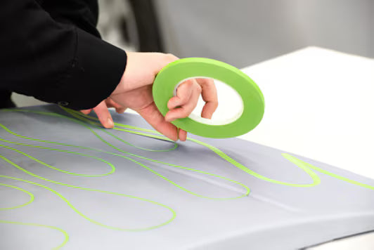 3M™ Precisie Maskeertape, Groen, 6.35 mm x 55 m, 06525