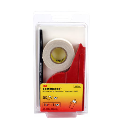 3M™ ScotchCode™ SWD Dispenser met 250 Kabelmarkeringslabels, beschrijfbaar