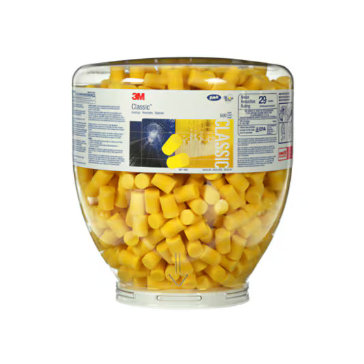 3M™ E-A-R™ Classic™ Oordoppen, navulfles, 500 paar/fles, PD-01-001