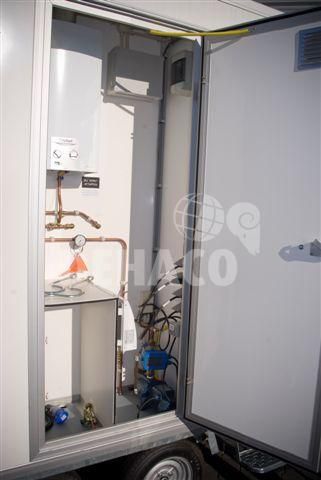Dehaco D320 3-stage decontaminatiewagen standaard enkelasser onderstel