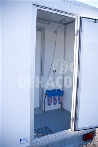 Dehaco D320 3-stage decontaminatiewagen standaard enkelasser onderstel