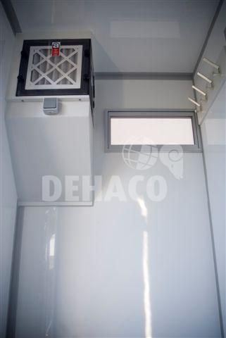 Dehaco D320 3-stage decontaminatiewagen standaard enkelasser onderstel
