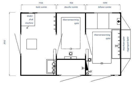 Dehaco D320 3-stage decontaminatiewagen standaard enkelasser onderstel