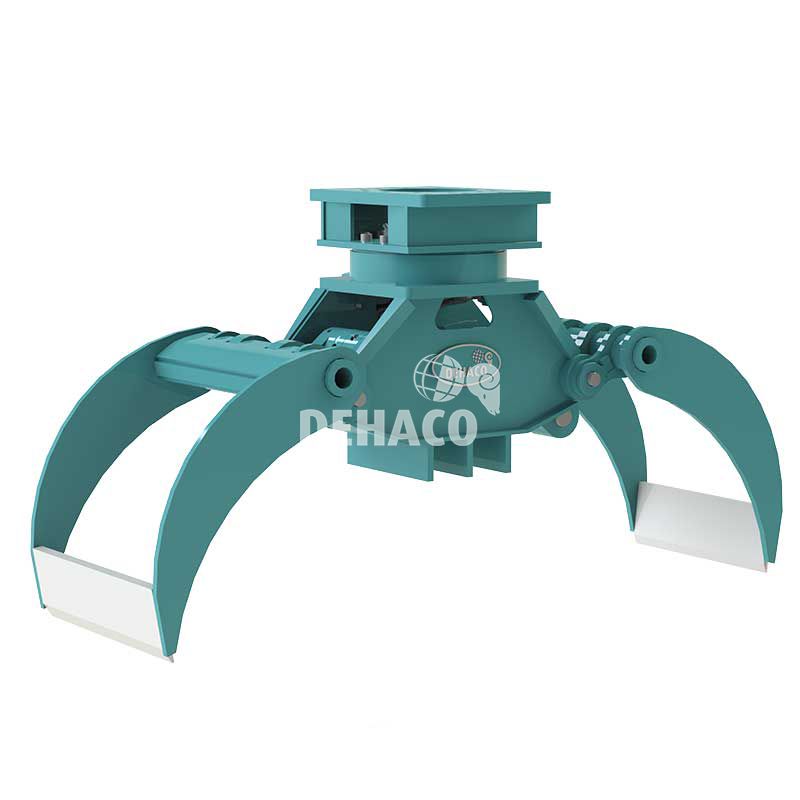Pince hydraulique Dehaco avec rotation sur pelleteuse