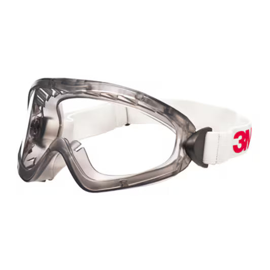 3M™ Ruimzichtbril Serie 2890, afgedicht, antikras/anticondens, heldere polycarbonaatlens, 2890S